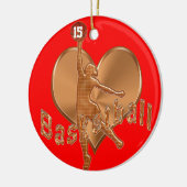 Basketball Ornaments with Hare NUMBER and NAME Keramisch Ornament (Links)