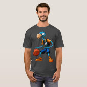 Basketball ostrich T-Shirt (Voorkant volledig)