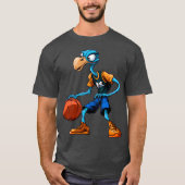 Basketball ostrich T-Shirt (Voorkant)