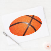 Basketball Ovale Sticker (Envelop)