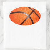 Basketball Ovale Sticker (Tas)