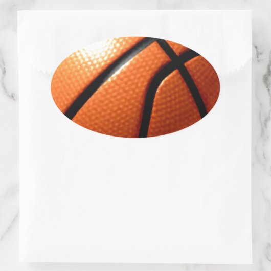 Basketball Ovale Sticker (Tas)