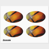 Basketball Ovale Sticker (Vel)