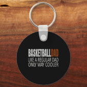 Basketball pa Basketballdad als een gewone pa Bu Sleutelhanger (Voorkant)