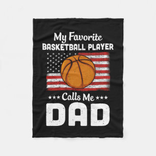 Basketball pa Mijn favoriete Basketball Player roe Fleece Deken