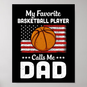 Basketball pa Mijn favoriete Basketball Player roe Poster