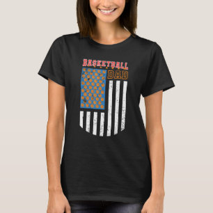 Basketball Pap Coach American Flag Sports Bball Pl T-shirt