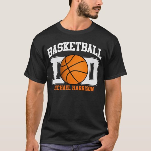Basketball Pap (donker) T-shirt (Voorkant)