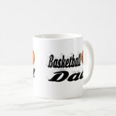 Basketball Pap Fathers Day Koffiemok (Voorkant rechts)
