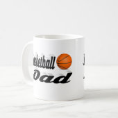 Basketball Pap Fathers Day Koffiemok (Voorkant links)
