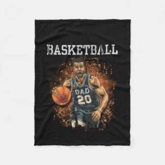 Basketball Pap  Fleece Deken