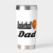Basketball Pap Geïsoleerde Drinkbeker (Achterkant)