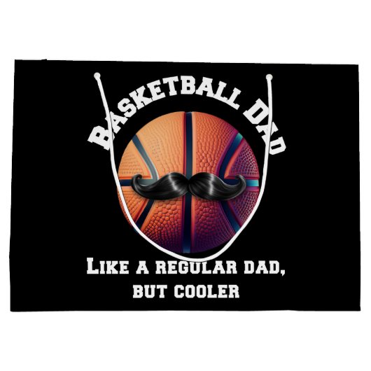 Basketball Pap Groot Cadeauzakje (Achterkant)