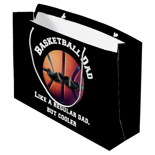 Basketball Pap Groot Cadeauzakje (Achterkant Gekanteld)