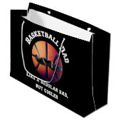 Basketball Pap Groot Cadeauzakje (Voorkant Gekanteld)