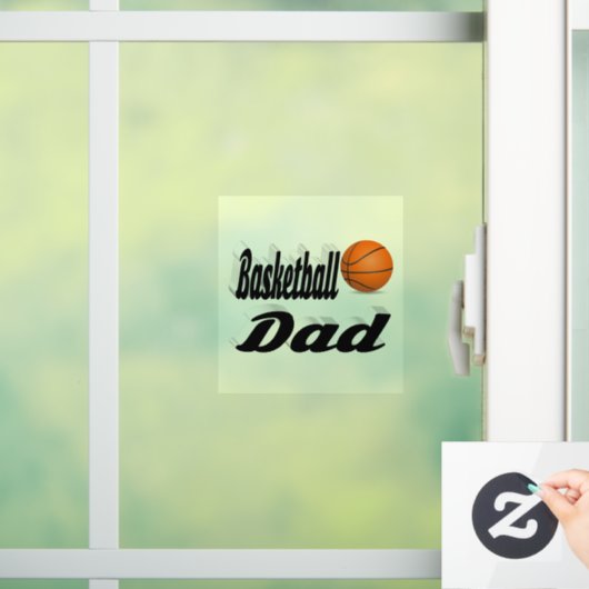 Basketball Pap Raamsticker (Huis)