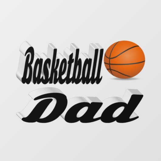 Basketball Pap Raamsticker (Vel)
