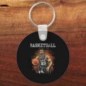 Basketball Pap  Sleutelhanger (Voorkant)