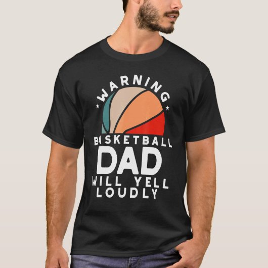 Basketball Pap Waarschuwing Vader Bescherm Vader S T-shirt (Voorkant)