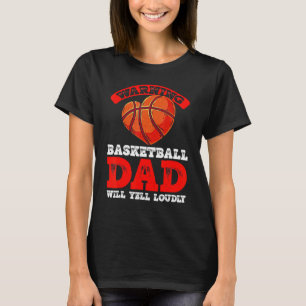 Basketball Pap Waarschuwing Vader Bescherm Vader S T-shirt