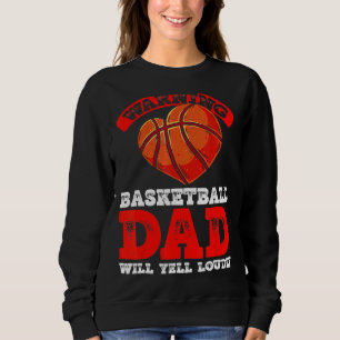 Basketball Pap Waarschuwing Vader Bescherm Vader S Trui