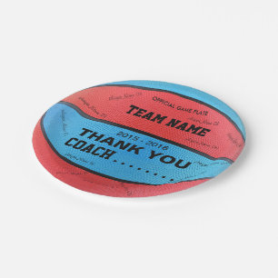 BASKETBALL PAPER BORD Blue L Red bl