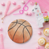 Basketball Paper Plate Papieren Bordje (Feest)