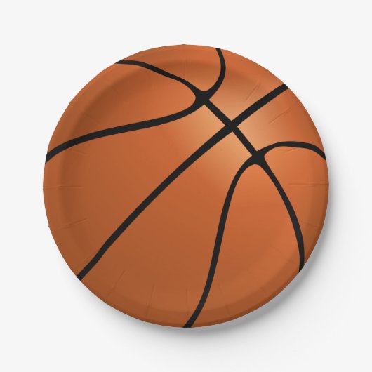 Basketball Papieren Bordje (Voorkant)