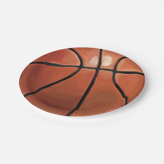 Basketball Papieren Bordje (Gekanteld)
