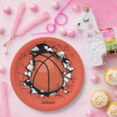 Basketball Papieren Bordje (Feest)