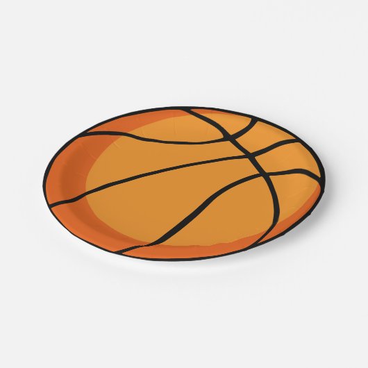 Basketball Papieren Bordje (Gekanteld)