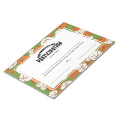 Basketball-participatiecertificaten Notitieblok (Schuin)