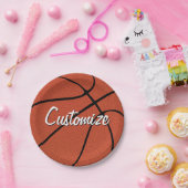 Basketball Party / Banquet Custom Team Name Sports Papieren Bordje (Feest)