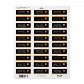 Basketball Party Invitation Kaart Address Label (Full Sheet)