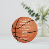 Basketball Party Kaart (Staand voorkant)