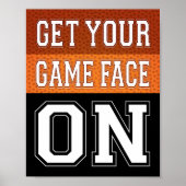 Basketball Party KRIJGT UW GAME GEZICHT IN Teken P Poster (Voorkant)