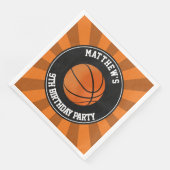Basketball Party Paper Dinner Napkins Servetten (Hoek)