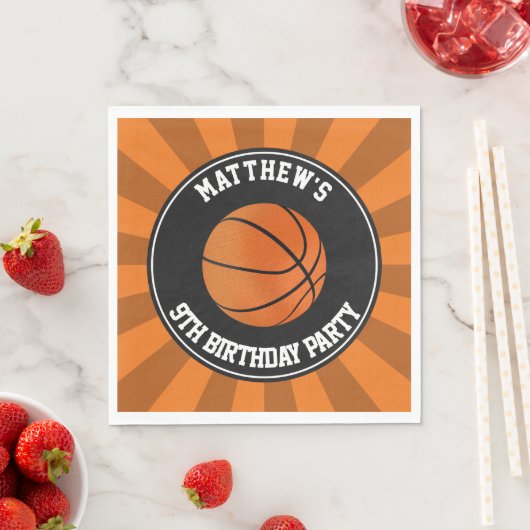 Basketball Party Paper Luncheon Napkins Servetten (Insitu)