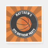 Basketball Party Paper Luncheon Napkins Servetten (Voorkant)