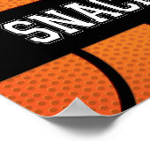 Basketball Party SNACKS Sign Print (Hoek)