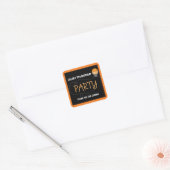 BASKETBALL PARTY TYPOGRAFIE Schattige Sticker Labe (Envelop)