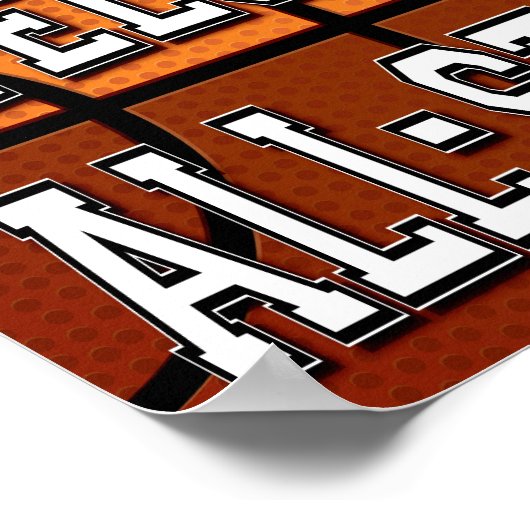 Basketball Party WELCOME ALL-STARS Sign Print (Hoek)