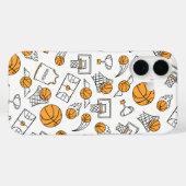 Basketball Patroon, aangepaste telefoonnummers Case-Mate iPhone Case (Achterkant (horizontaal))