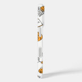 Basketball Patroon, aangepaste telefoonnummers Case-Mate iPhone Case (Achterkant / Rechts)