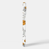 Basketball Patroon, aangepaste telefoonnummers Case-Mate iPhone Case (Achterkant / Rechts)
