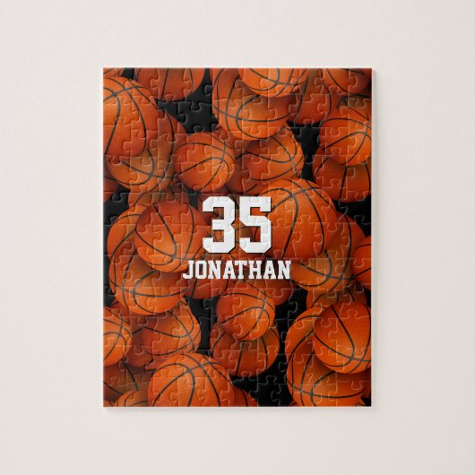 Basketball patroonpuzzel voor jongens of meisjes legpuzzel (Verticaal)