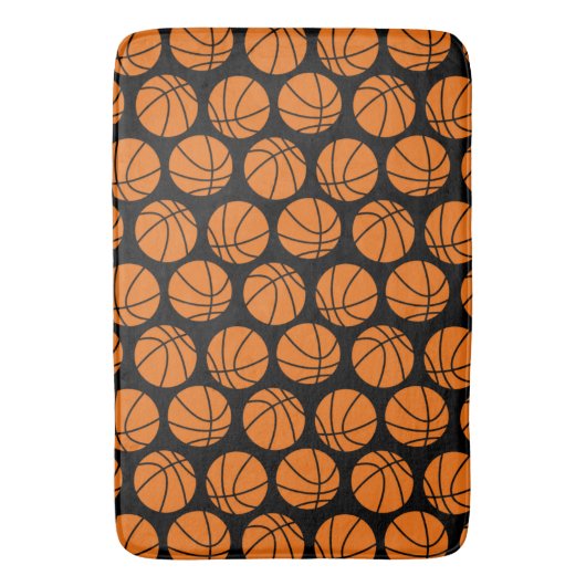 Basketball Pattern Bath Mat (Voorkant Verticaal)