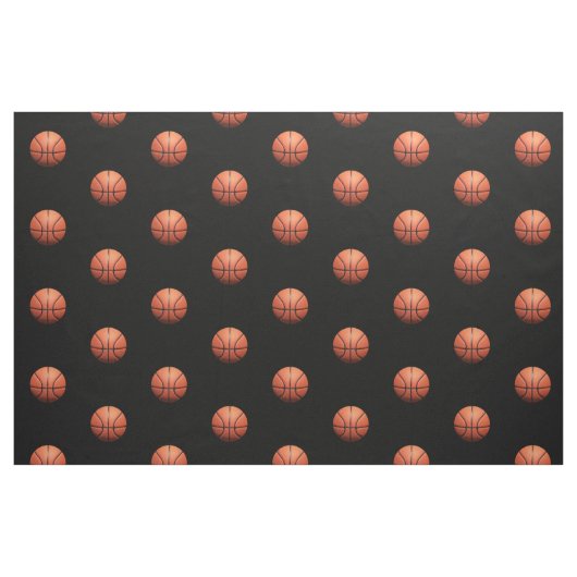 Basketball Pattern Fabric Stof (Fat Quarter)