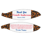 Basketball Pattern Inspirerend Dank u wel coach Basketbal (Panelen)