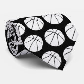 Basketball Pattern Stropdas (Opgerold)